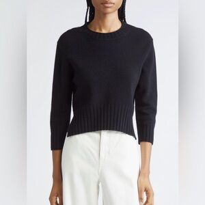 Loulou Studio Mora Cropped Cashmere Sweater - LIKE NEW